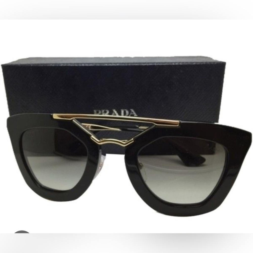 Prada Acetate Cinema Sunglasses SPR 09Q Black